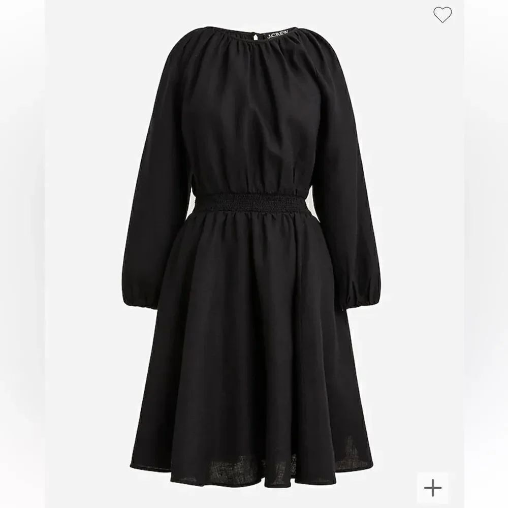 J.Crew Palermo smocked-waist mini dress in linen*